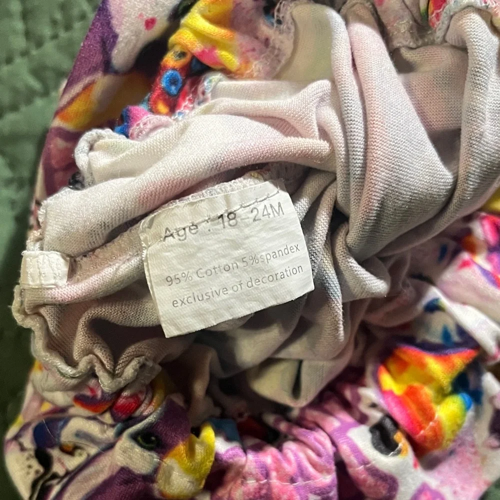 Lisa Frank Print Diaper Cover